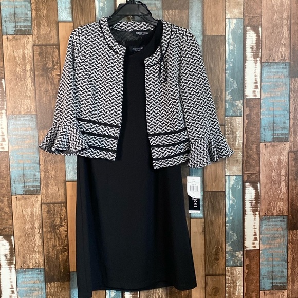 Perceptions small two piece dress jacket set - Picture 1 of 16